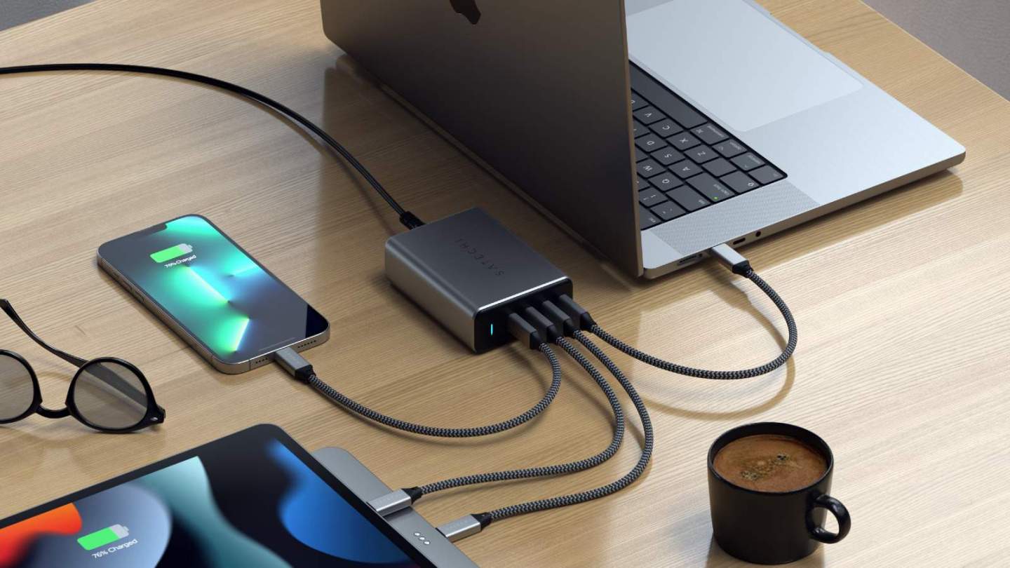 Satechi 165W GaN charger can power four USB-C gadgets at the same time